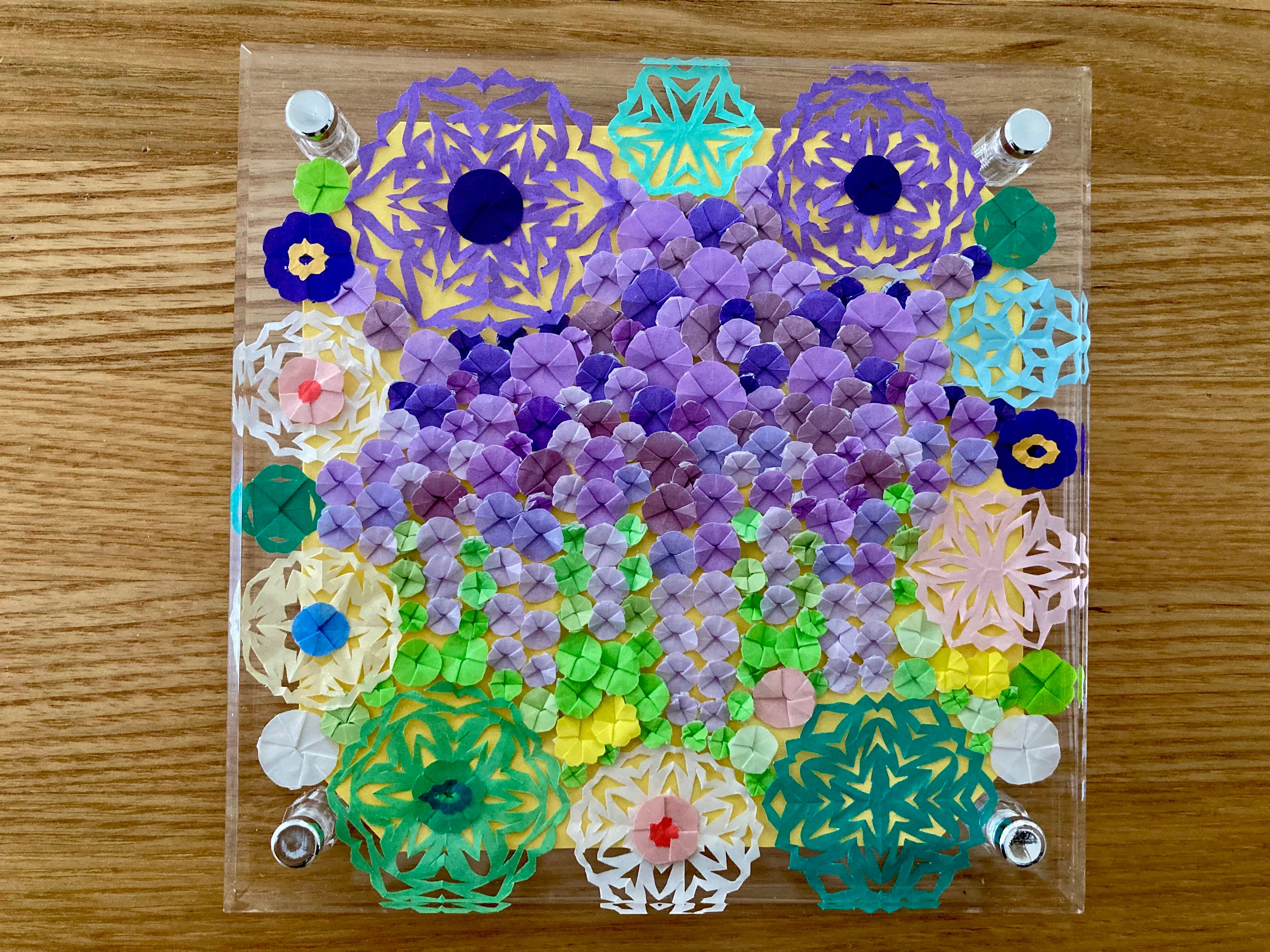 折り紙アート 折り紙 【モザイク模様のオーナメント】の作り方 / How to make