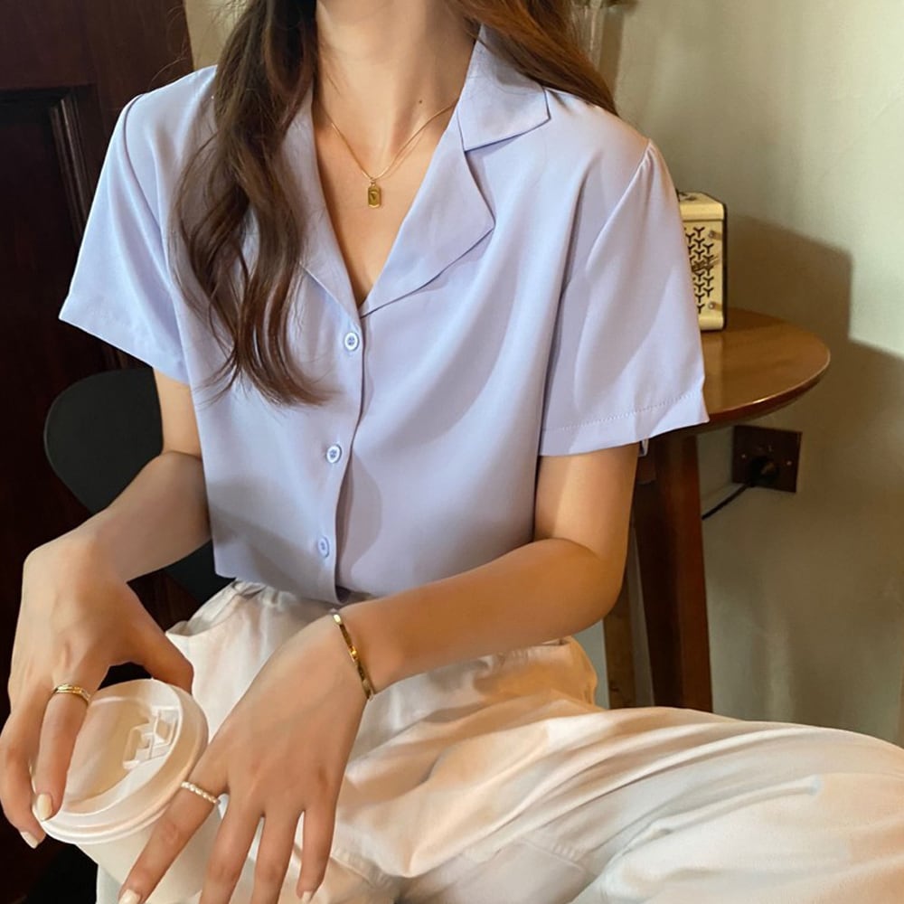 開襟 シャツ レディース 春夏 トップス 羽織り きれいめ 大人 かわいい ビジネス カジュアル オフィス 通勤 大人可愛い 大人女子