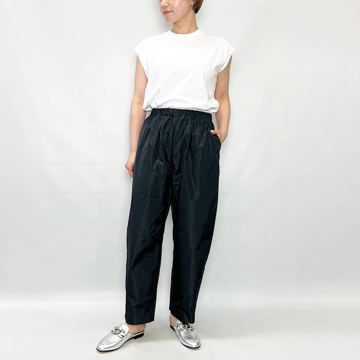 LOEFF ロエフ グロッシー タフタ クロップド パンツ 88142000012 2026