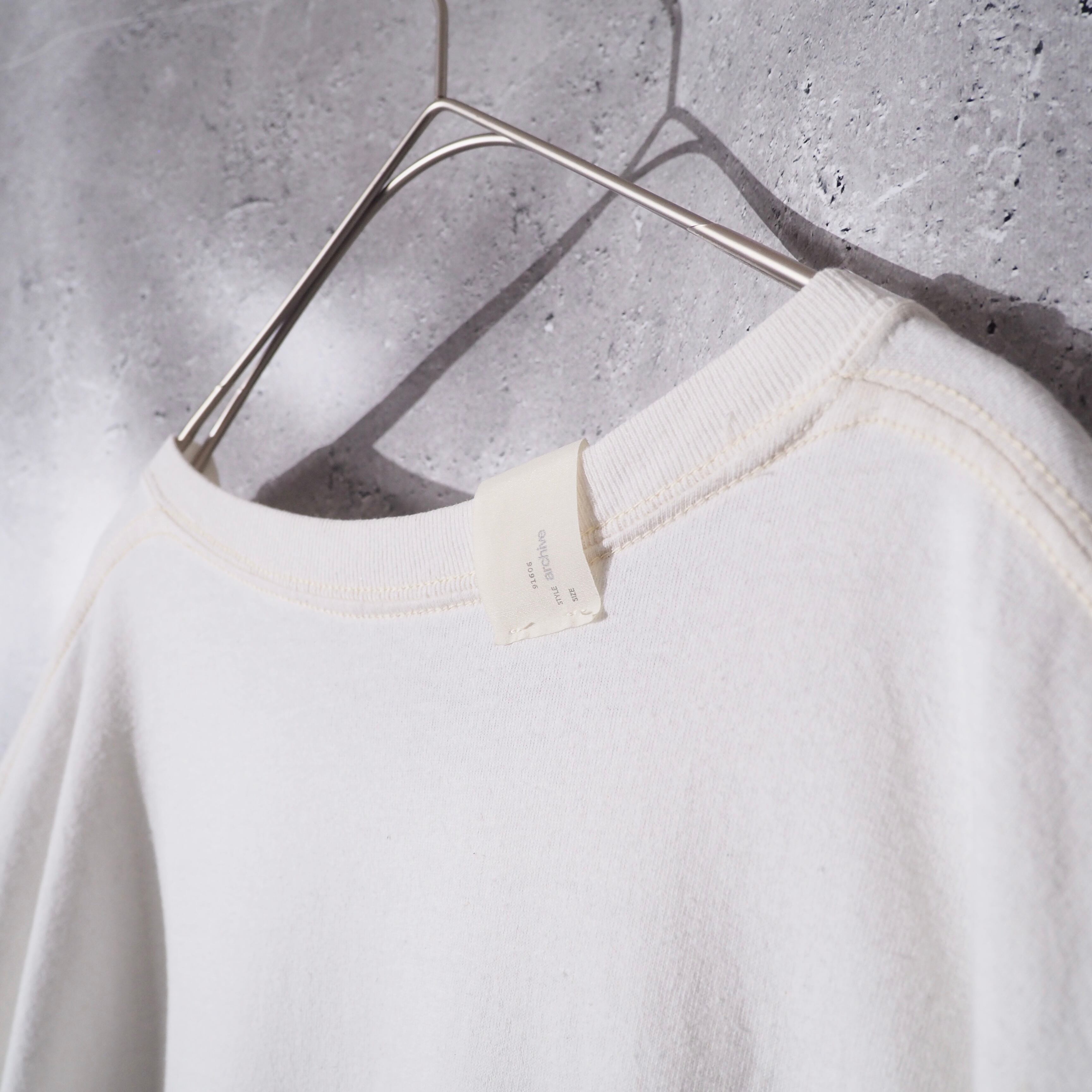 " N.HOOLYWOOD " Walrus Burger Graphic printed Over silhouette White Tee