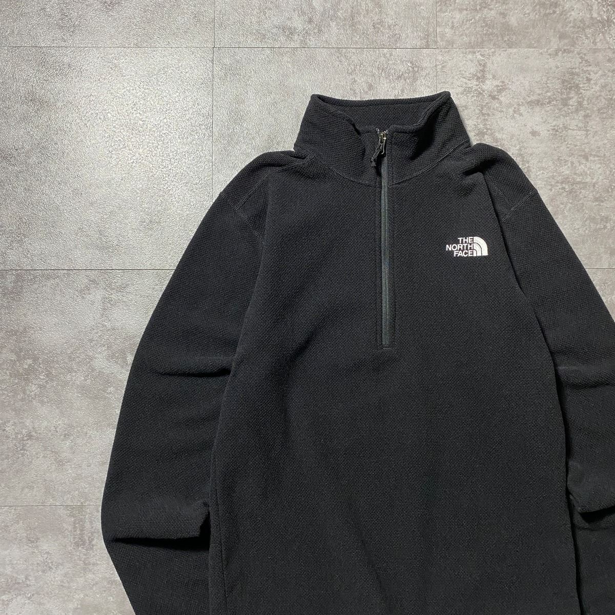 THE NORTH FACE ノースフェイス 刺繍ワンポイント ハーフジップ 