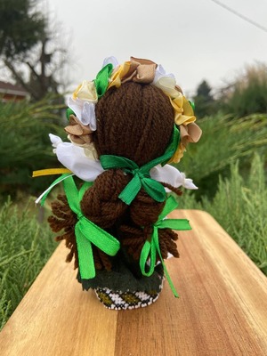 UA.Designer手作りモタンカ 14cm（ウクライナの御守り）スタンド付き