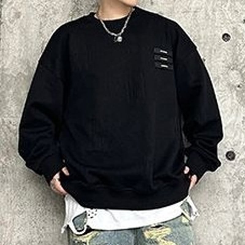 Textured Long Sleeve Oversized Sweatshirt ◇2color H1090