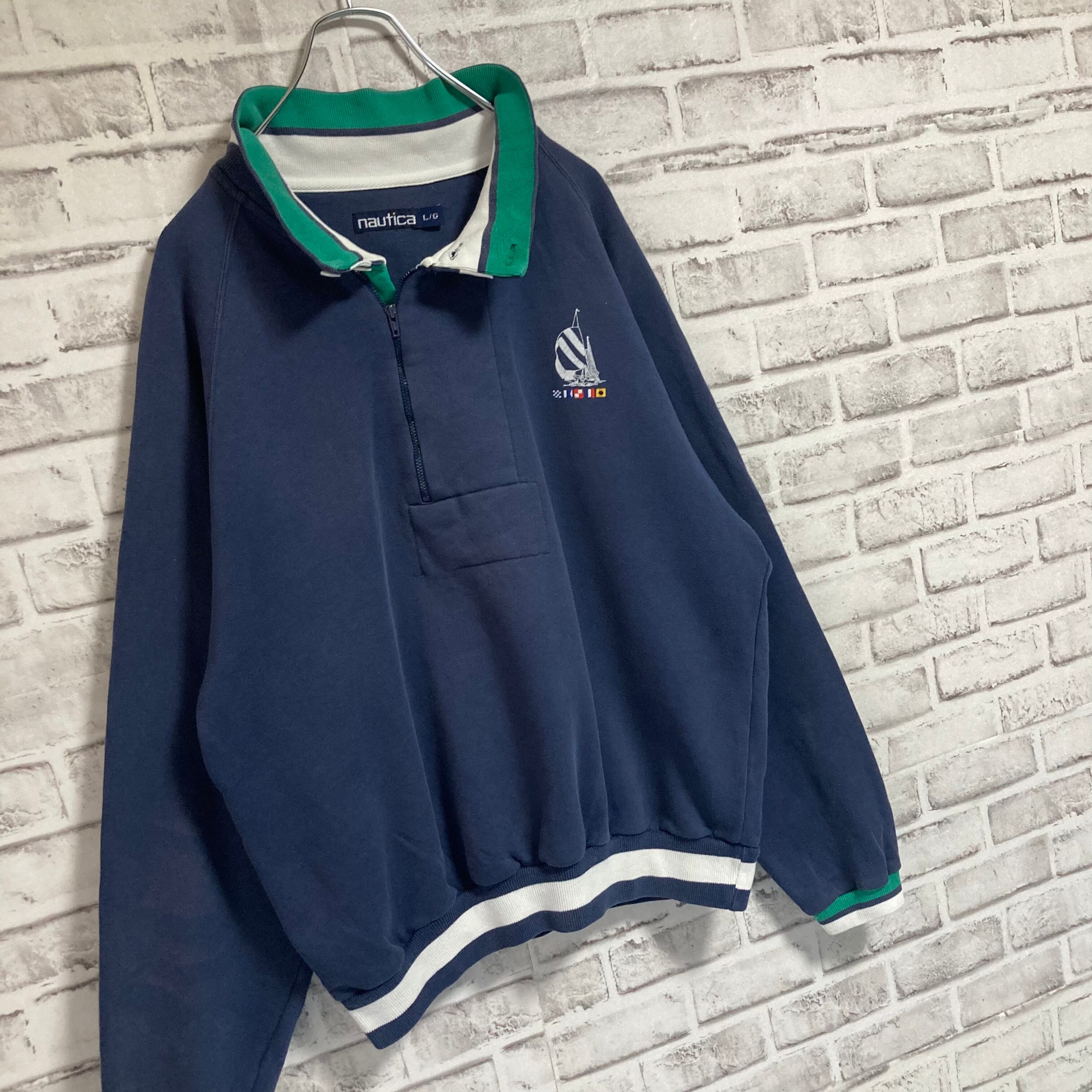 ビンテージ NAUTICA ジップ スウェット トレーナー 美品