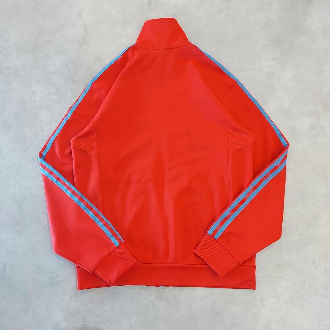 adidas アディダス トラックジャケット 古着 刺繍 L 赤 青 16218 | fuufu