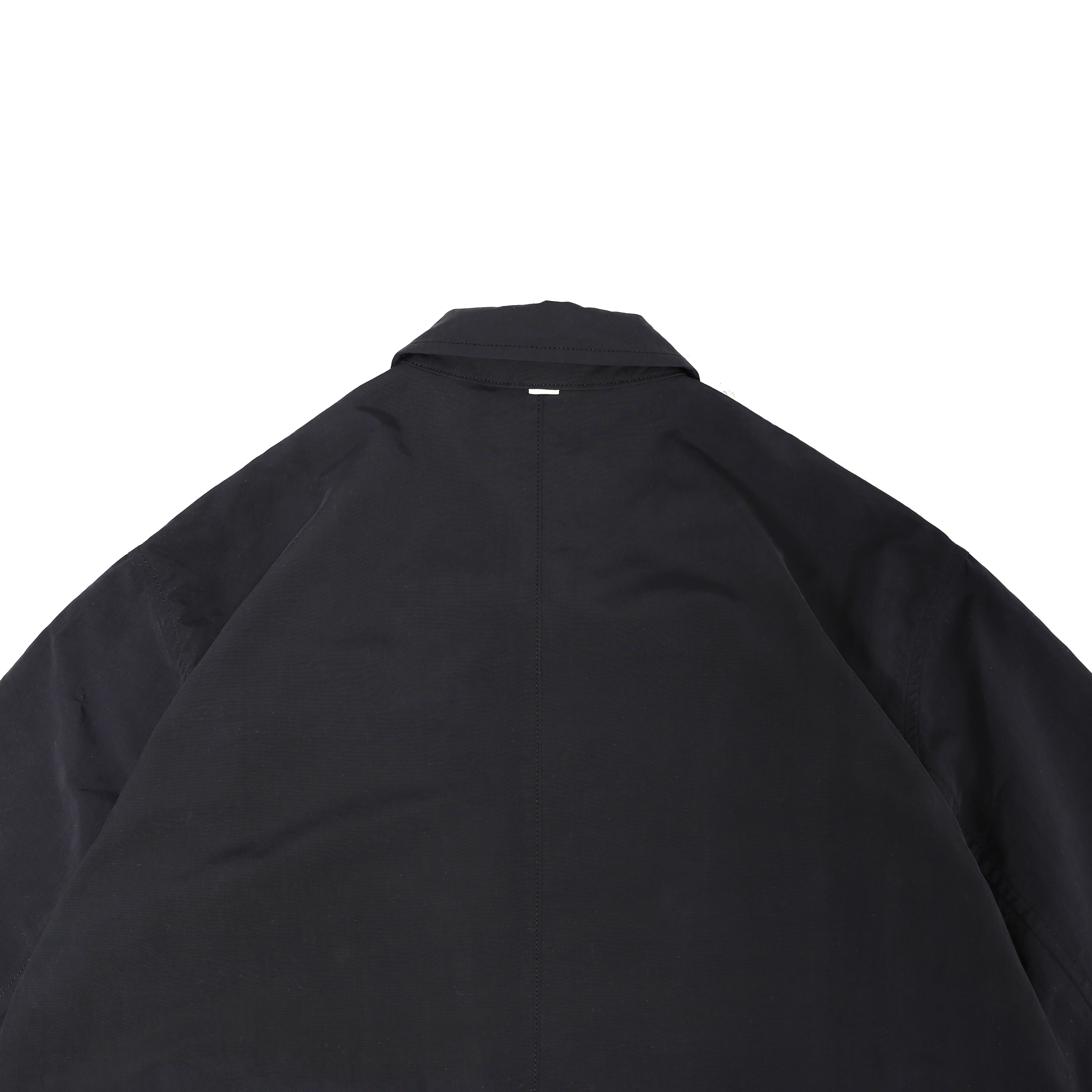 Basic Nylon Bal Collar Coat (black) | OVY