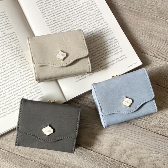 サニーサイド　モロッカンプレート がま口３つ折財布 コンパクト ミニ財布  ガールズ レディス  JW-0580の画像