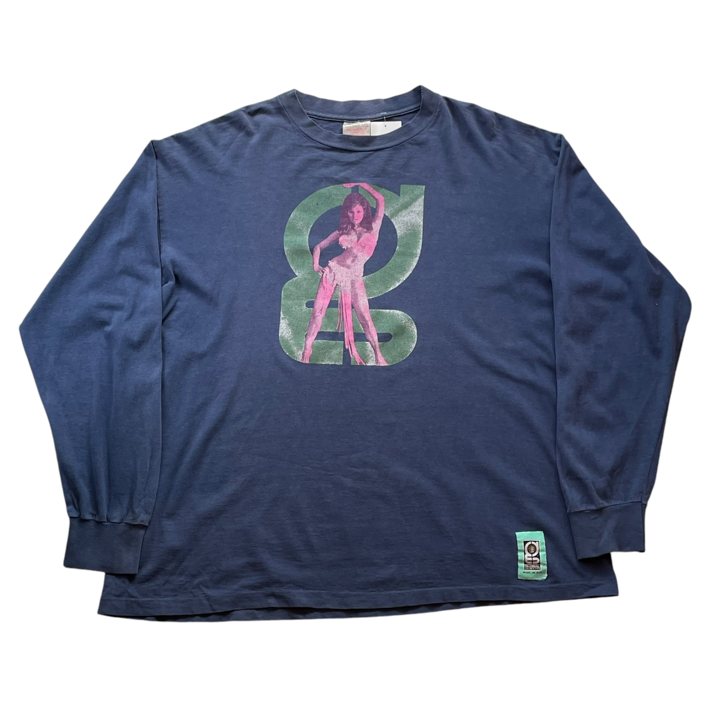 ~90s GLOBAL GHETTO photo print L/S T-shirt