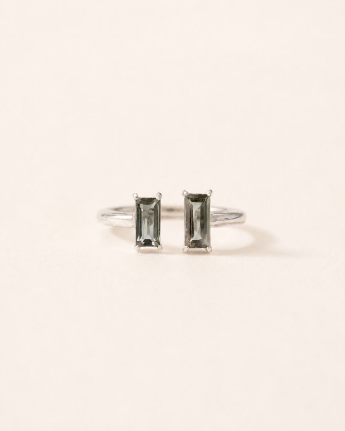 ENTRE / 2 stone open ring -Brume(ブリュム)