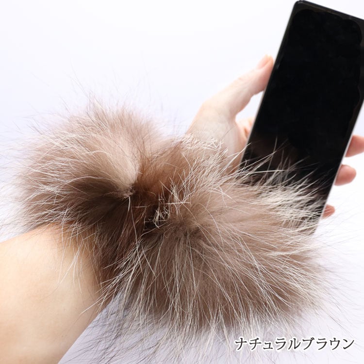 簡単手作りキット】 ファー ストラップ リアルファー スマホストラップ
