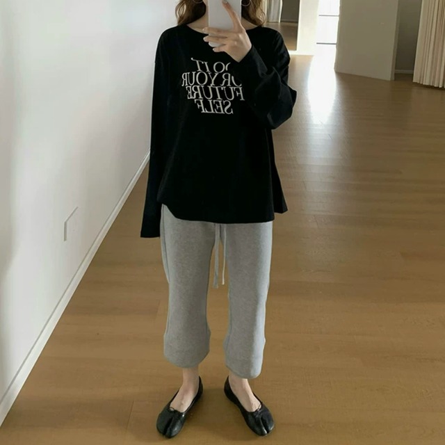 クロップドスウェットパンツ　2litr06316