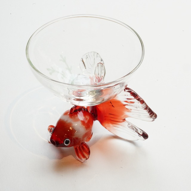 【竹川久仁子】耐熱ガラス　金魚杯　C
