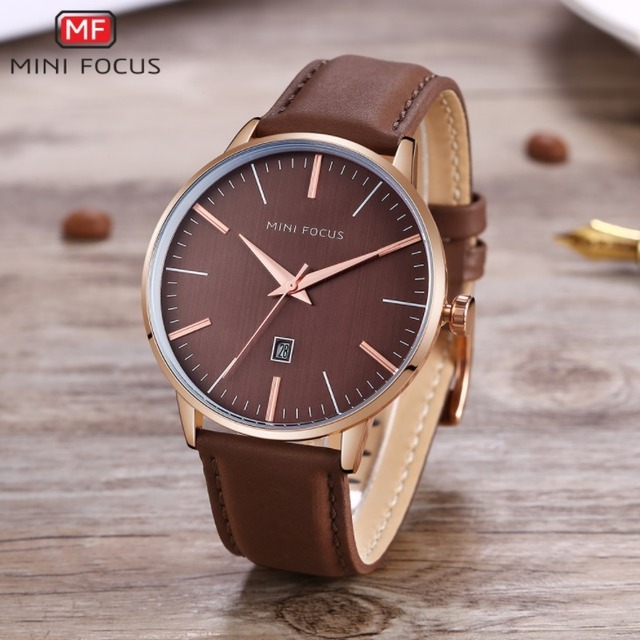 MINI FOCUS メンズ 男性用 腕時計 時計 ウォッチ ファッション ビジネス 欧米 海外人気 シンプル クォーツ カレンダー MF0115G