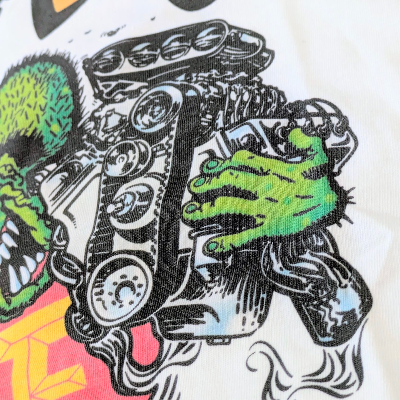 【 RATFINK( ラットフィンク ) 】『 RACE ALL NIGHT 』Tシャツ / WHITE〚アメリカン雑貨 アメトイ〛