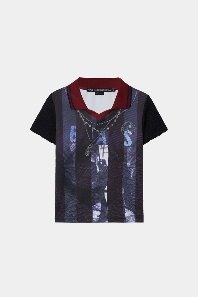 [ANDERSSON BELL] VINTAGE PRINTED COLLAR TOP atb1561w(NAVY/WINE) 正規品 韓国ブランド 韓国通販 韓国代行 韓国ファッション ANDERSSONBELL アンダーソンベル 日本 店舗