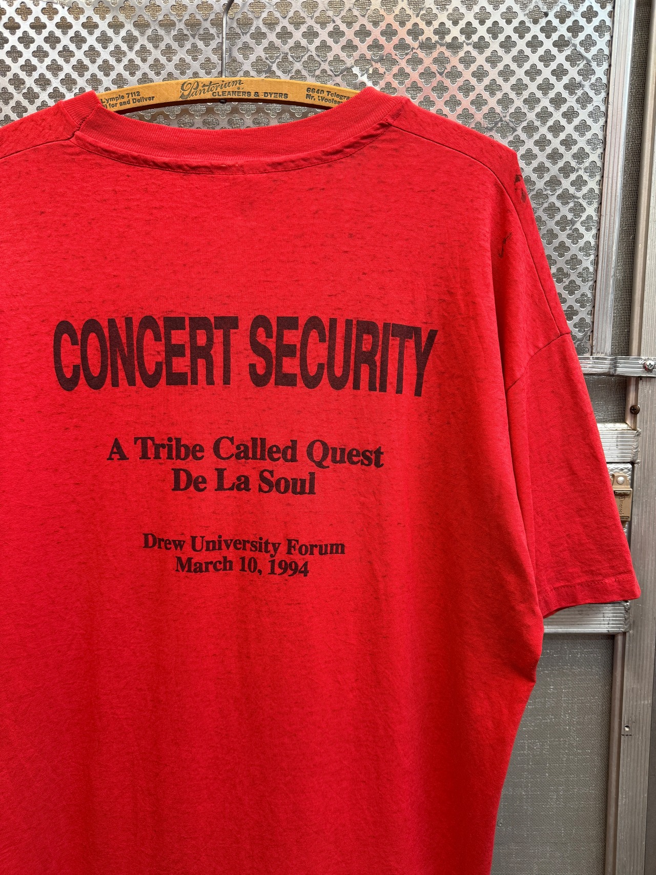 90s A Tribe Called Quest・De La Soul CONCERT SECURITY / Hanes HEAVYWEIGHT  made in usa・画像2