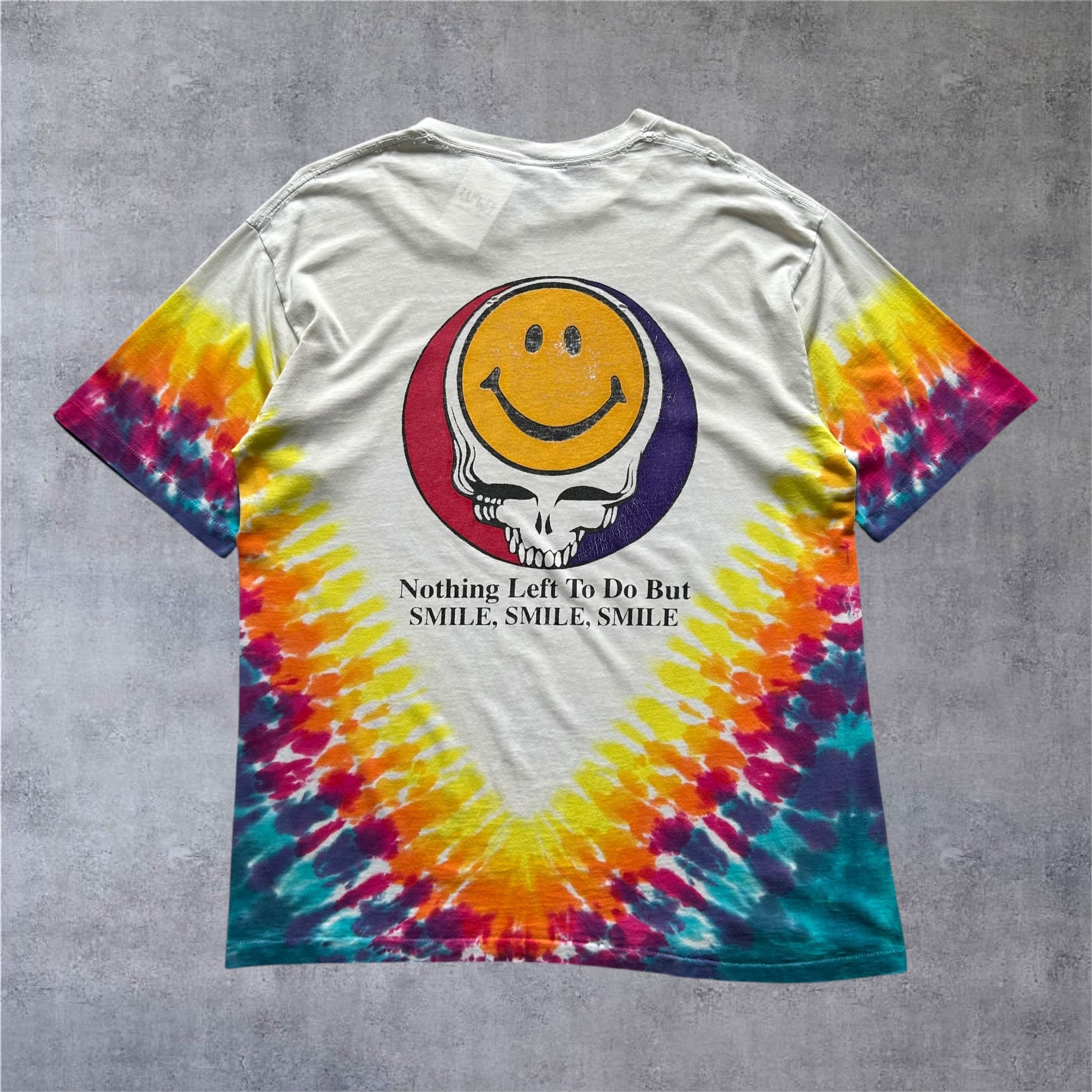 1990s Grateful Dead "Steal Your Face × Smile" Tie-Dye T-shirt【高円寺店】