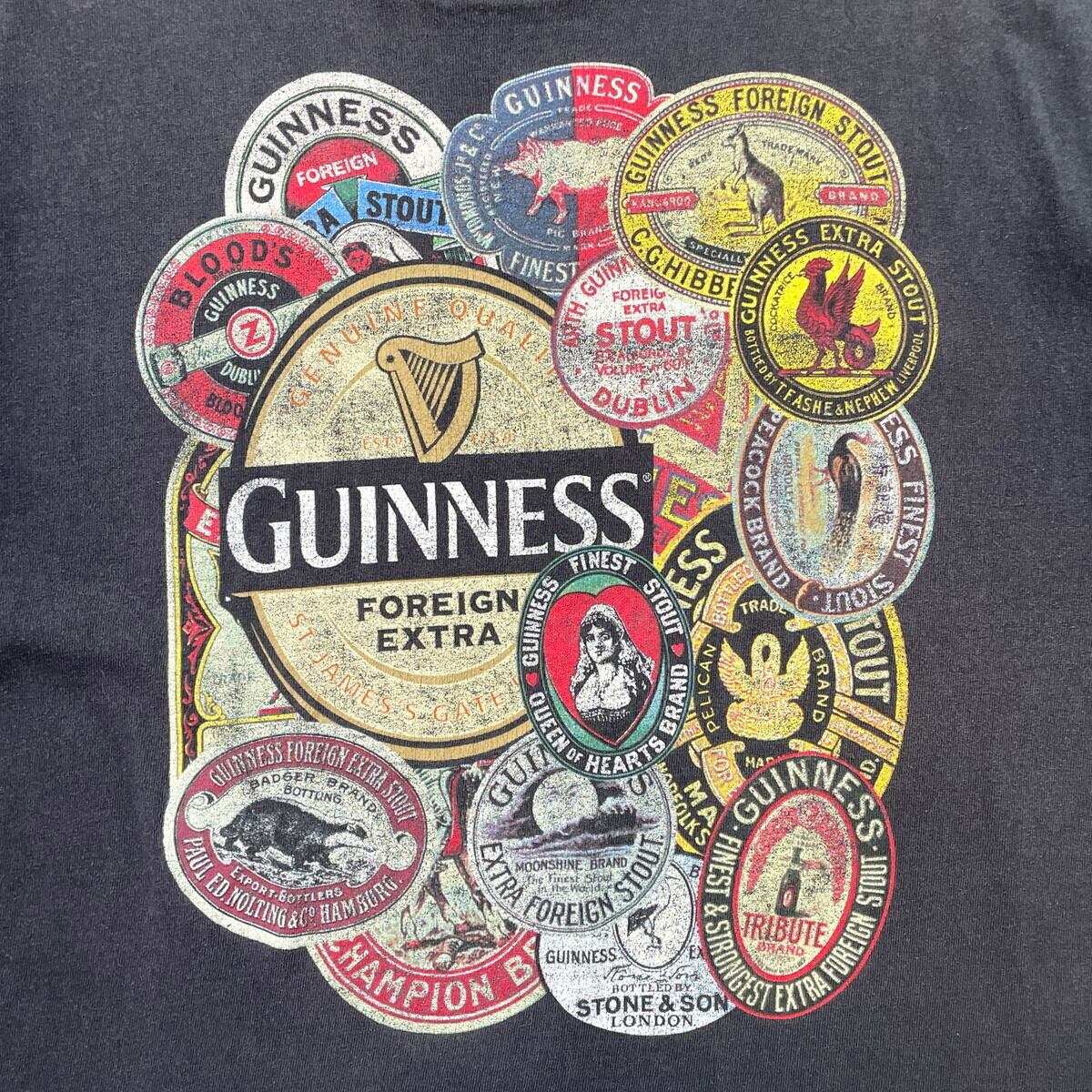 GUINNESS ギネスビール 企業ロゴプリントTシャツ メンズXL 古着 お酒
