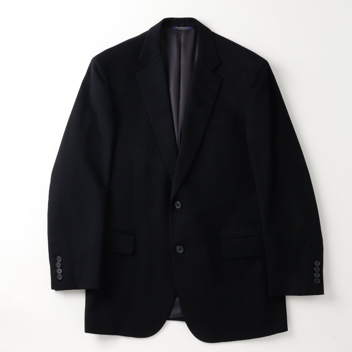 未使用級 レリアン×ロロピアーナ 高級 カシミヤ混 テーラードジャケット 濃紺 極美品】BROOKS BROTHERS Cashmere Black blazer size41 Loro Piana