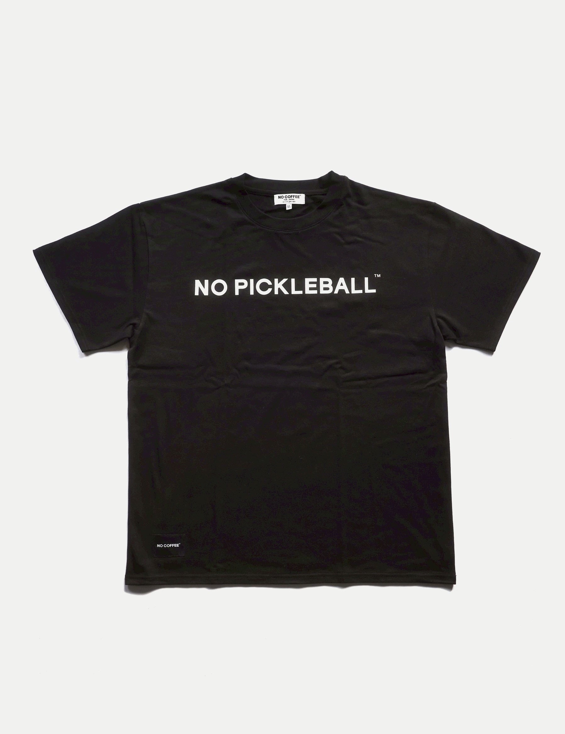 NO PICKLEBALL Tシャツ Black ＜NO COFFEE x SANNO SPORTS＞ | SANNO