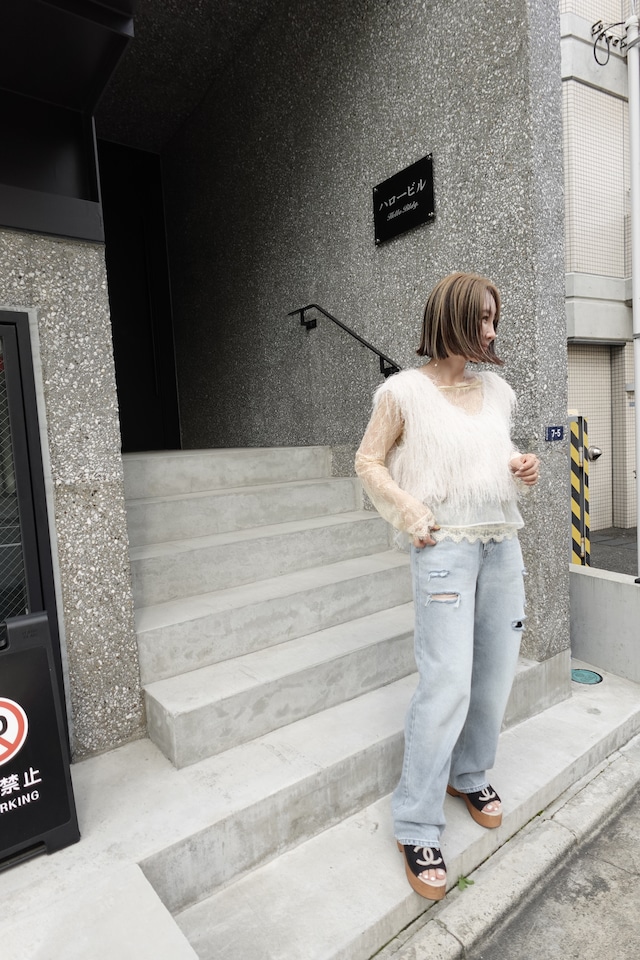 (select)レースブラウス