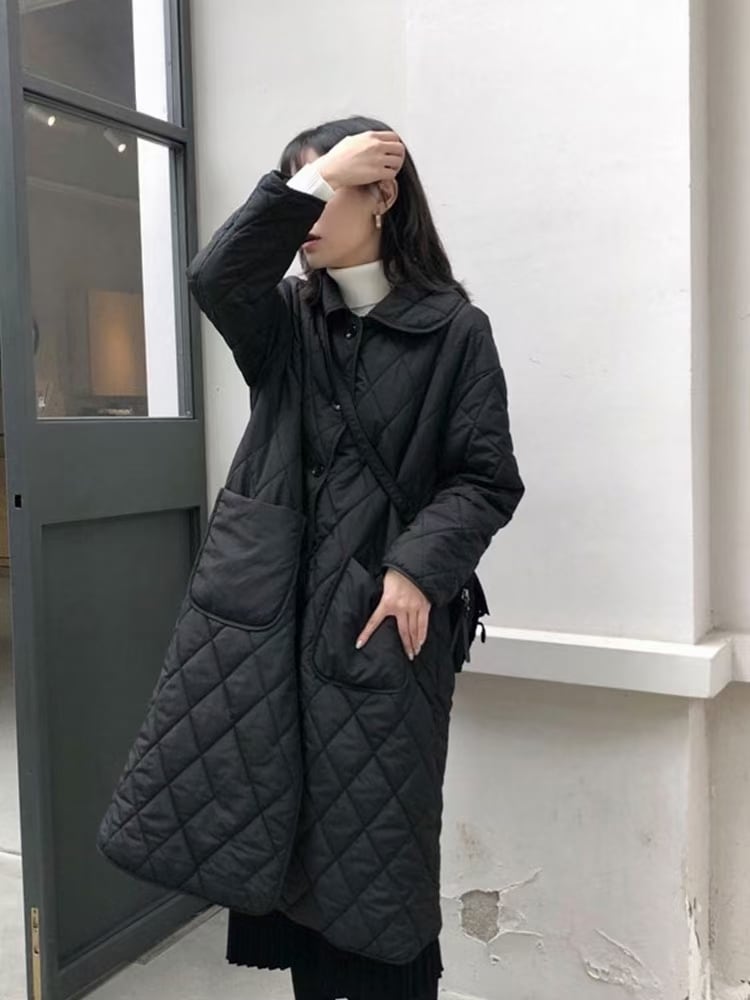 キルティングロングコート　ASF212010-15