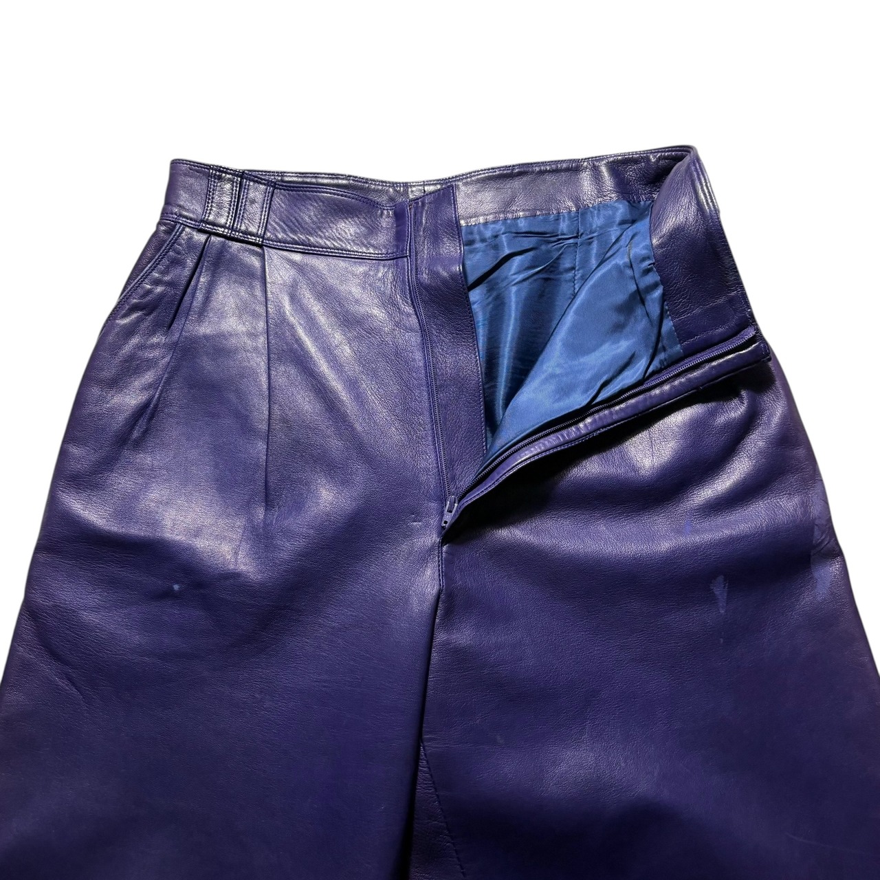 vintage GIANNI VERSACE purple leather pants