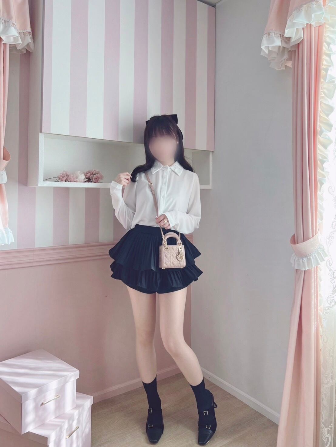 【新生活応援フェア】flower collar blouse