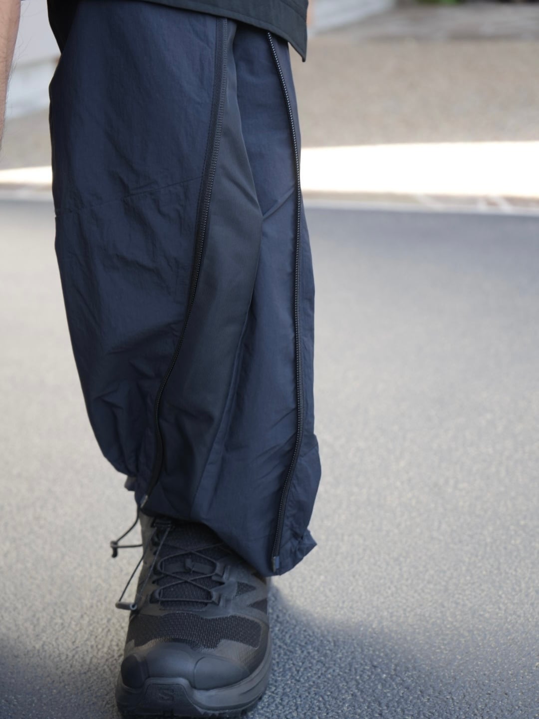 meanswhile ミーンズワイル【 Weathering Nylon Fatigue Side Zip PT