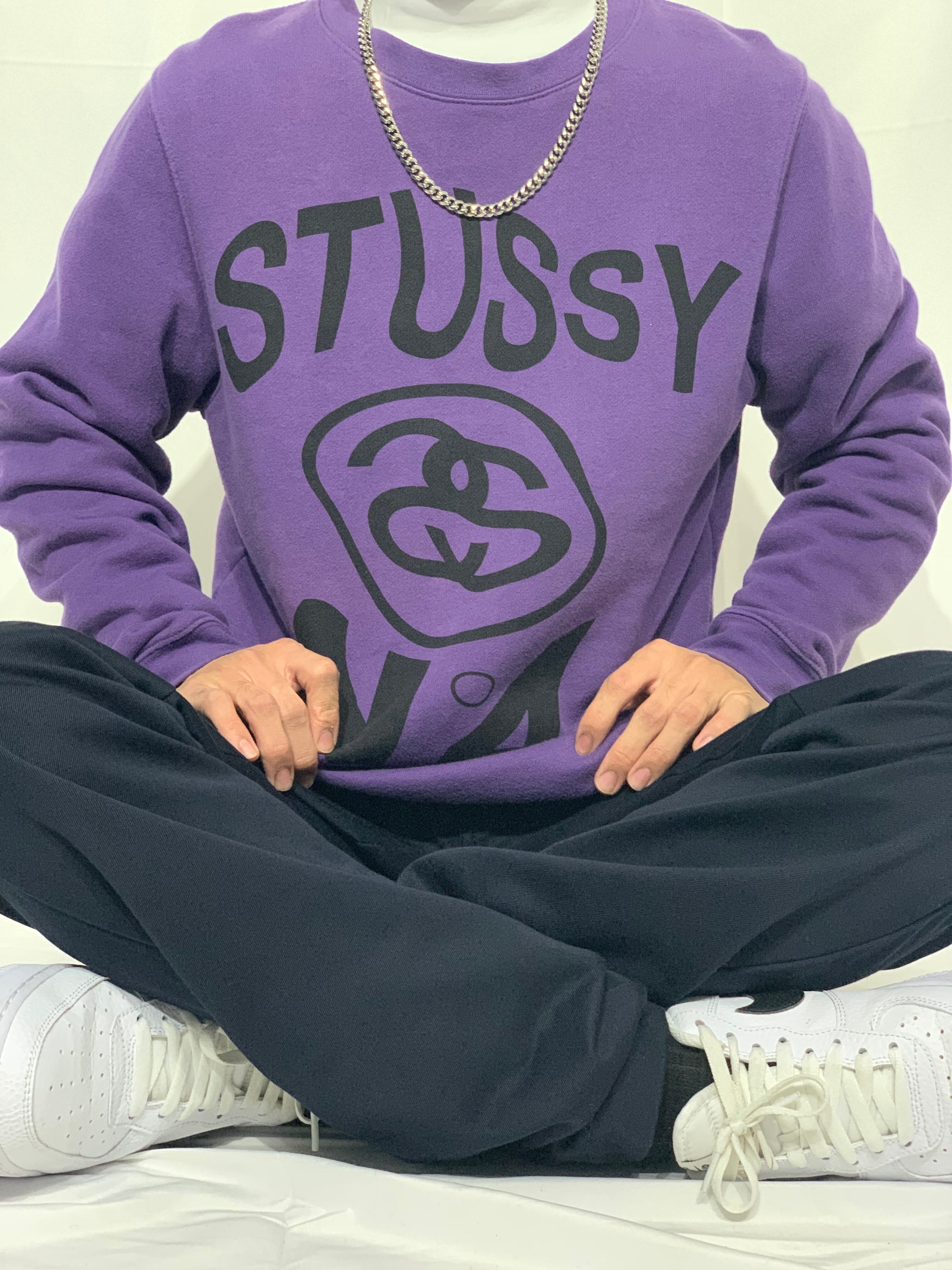 入手困難【stussy】SSリンクシャネルロゴスウェットトレーナー 紫 ...