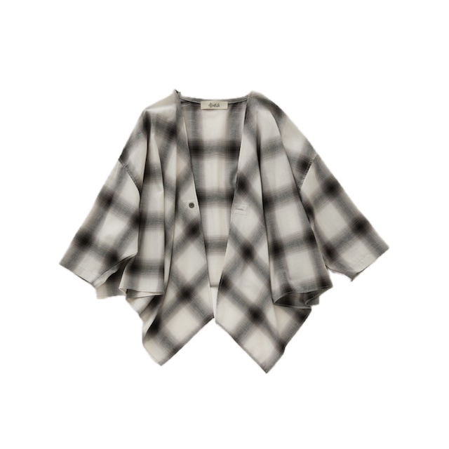 【eLfinFolk】Womens-Ombre check Cardigan