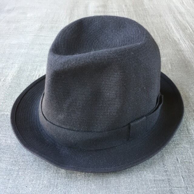 Borsalinoボルサリーノ ブラック/57cm-7 1/8inch qualità speciale (B1)