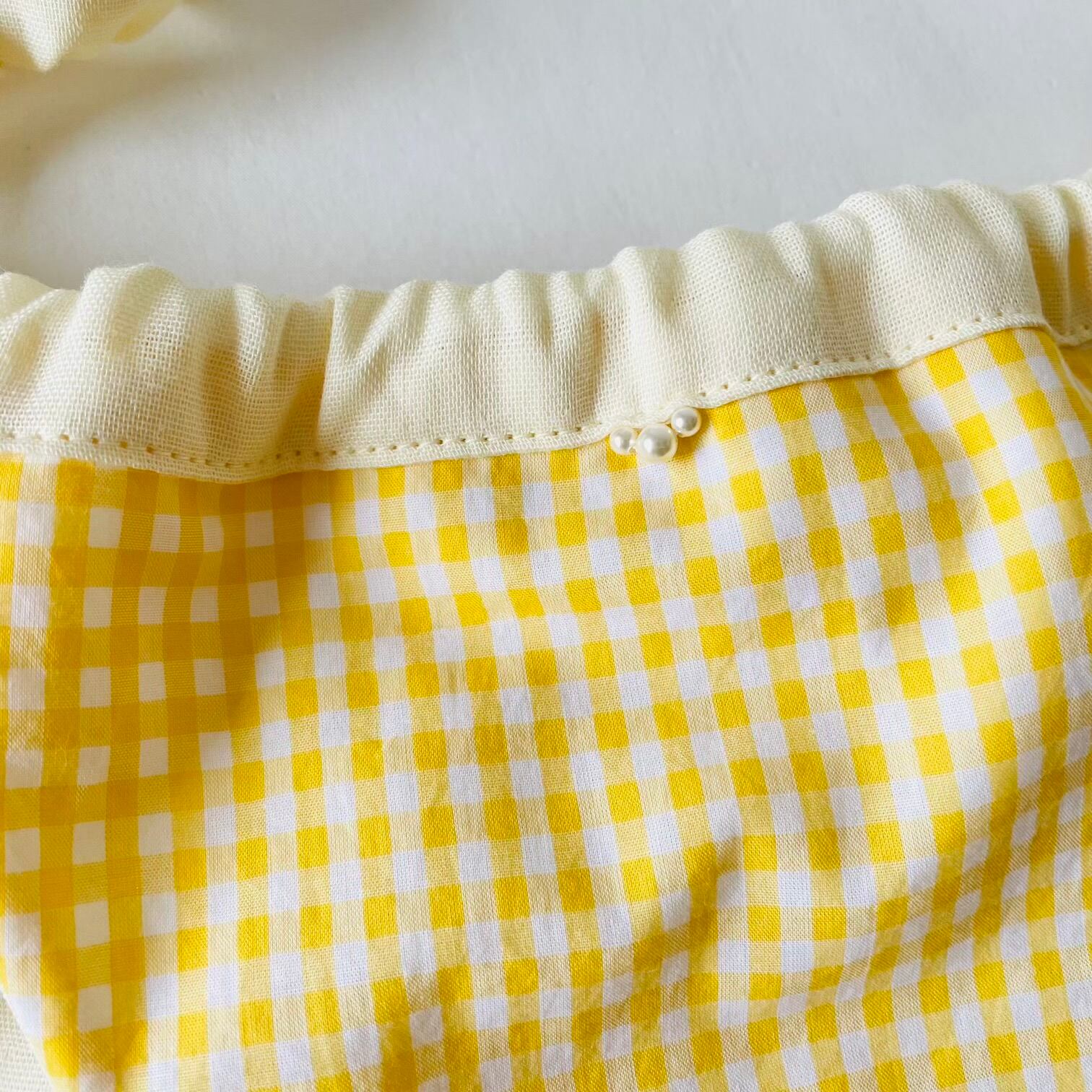 フンティ「cheerful yellow な check」