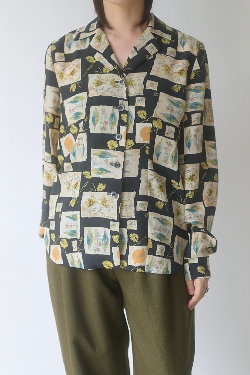 Botanical print blouse | QUARTER PAST FIVE