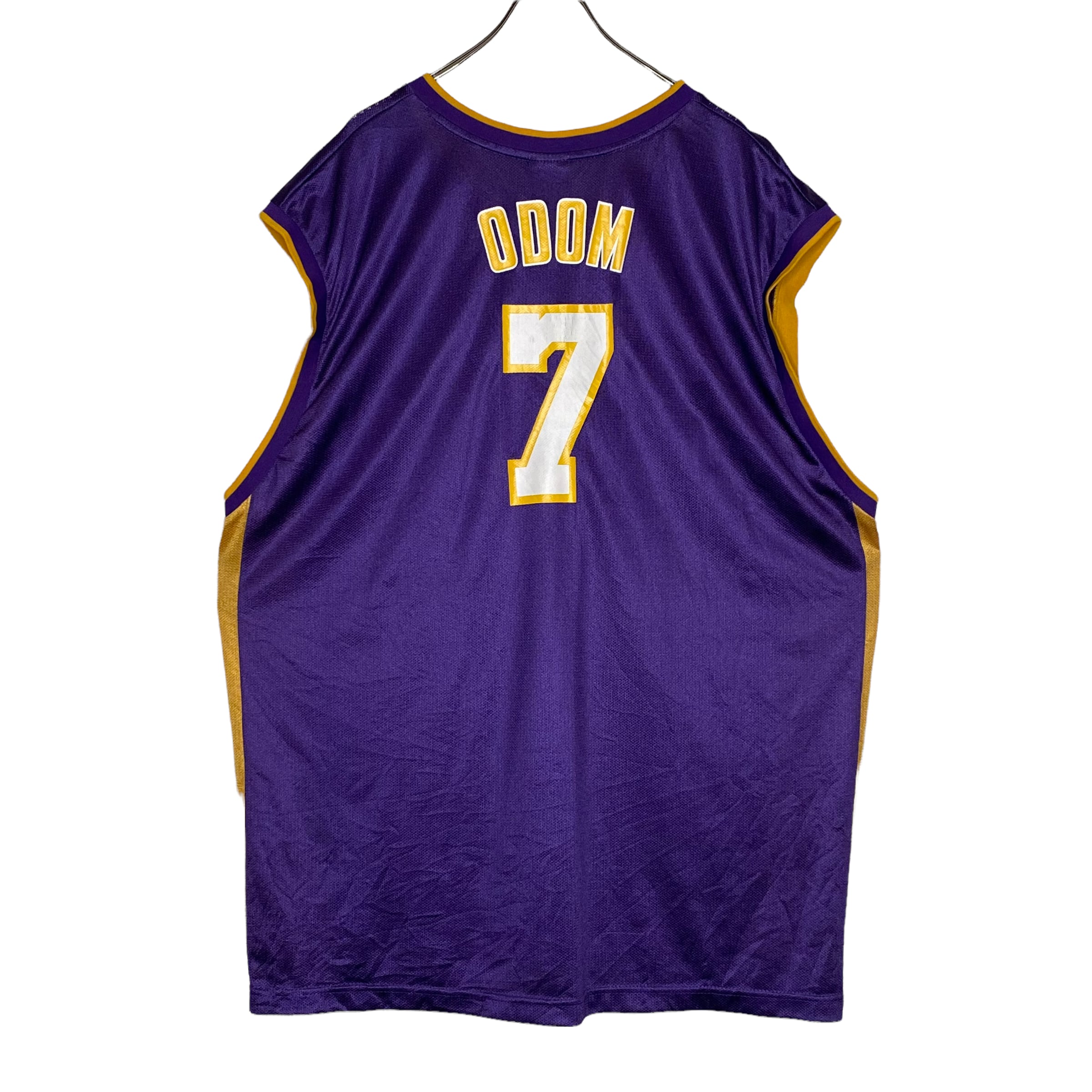 NBA × Reebok バスケットボールユニフォーム 2XL LAKERS ゲームシャツ ...