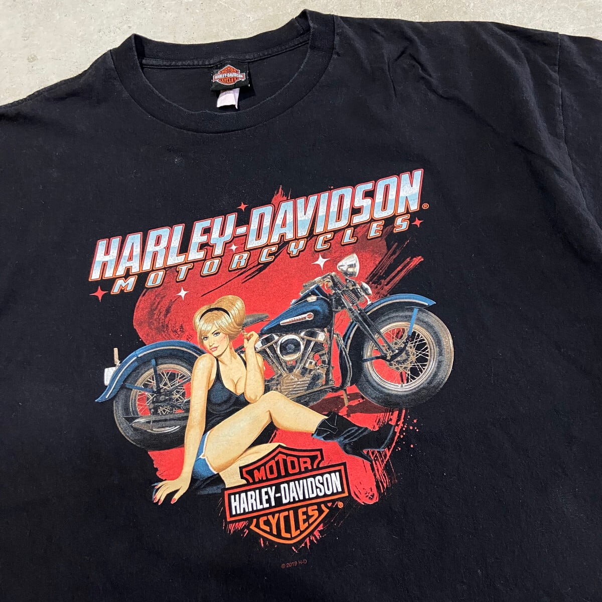 Harley-Davidson ハーレーダビッドソン バックプリント Tシャツ メンズ 