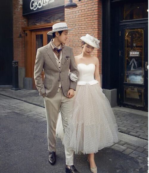 クラシカル ウエディングドレス ベアトップ ソフトチュール