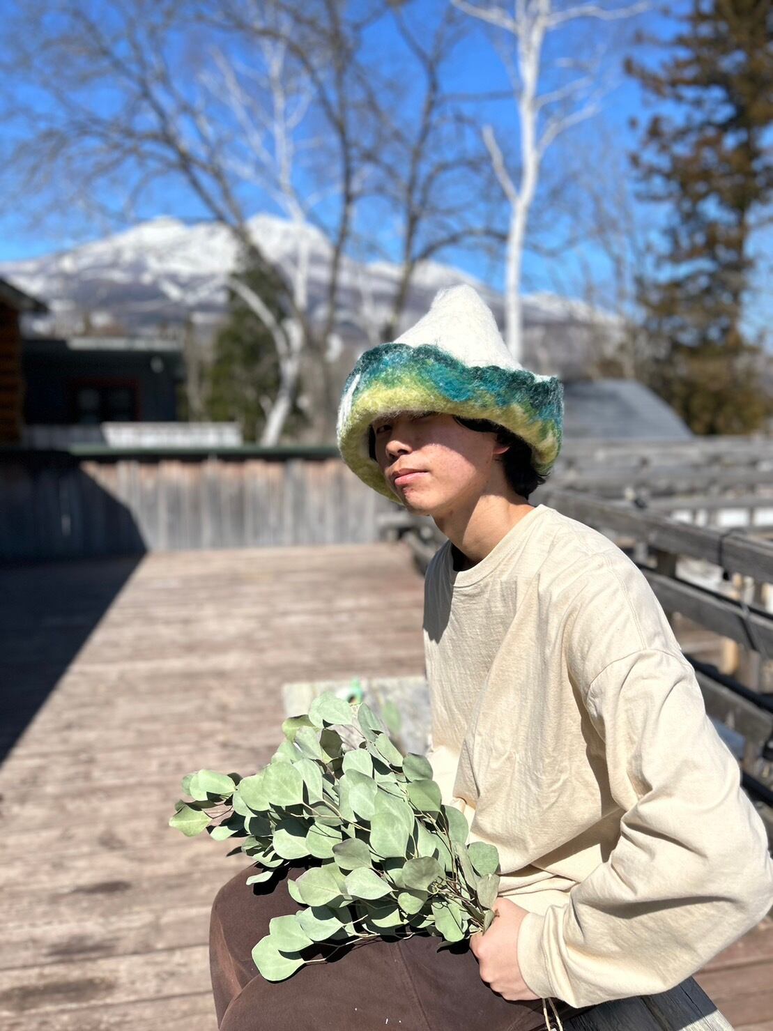 ウールフェルトchichi シシ帽子ハット