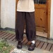 2色／裾タックコーデュロイパンツ ・12579