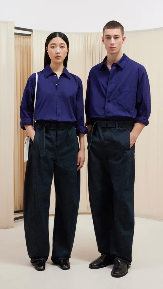 LEMAIRE -Twisted Belted Pants(INDIGO DENIM)- :DENIM INDIGO