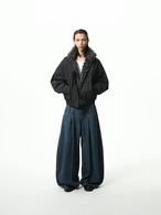 BOOGOOVOGUE Wolf Fur Collar Down Bomber