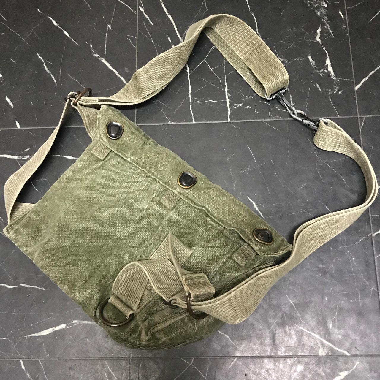 60s 米軍実物 USN ガスマスクバッグ ヴィンテージミリタリー 60s 