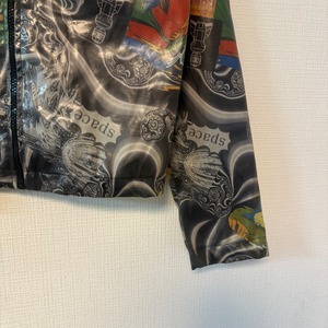 USA製 90s SELECTIONS ファンタジー アート 総柄 ジップブルゾン