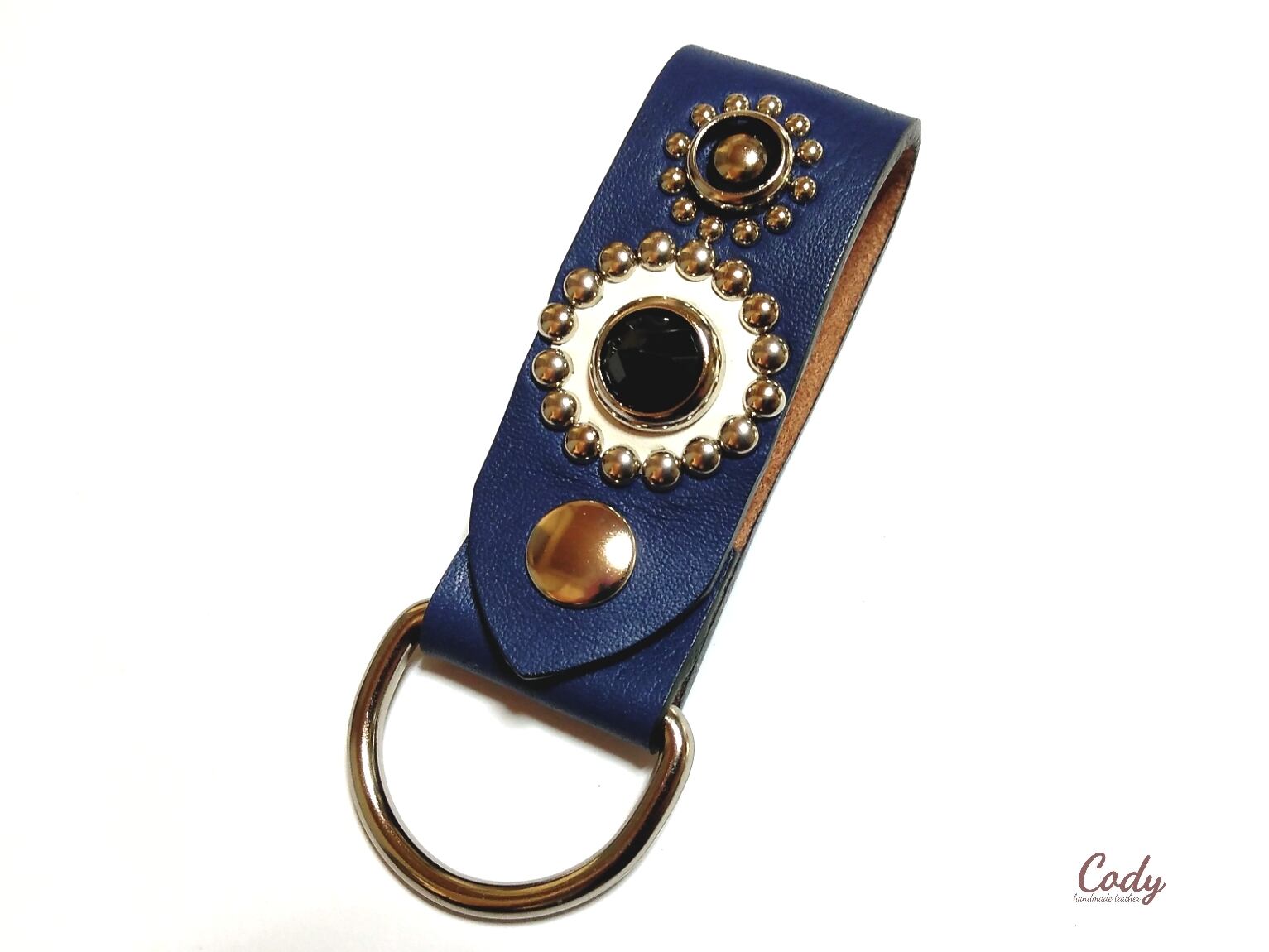 カラーパーツ選択受注製作□30mm スタッズキーホルダー【CKH-K007