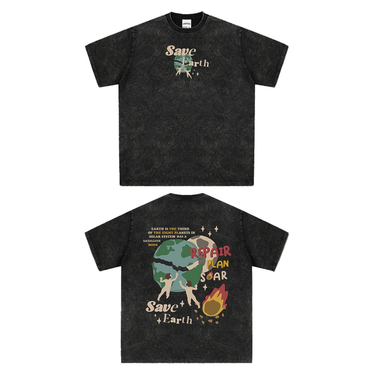 VINTAGE ストリート SaveEarth Tシャツ T845