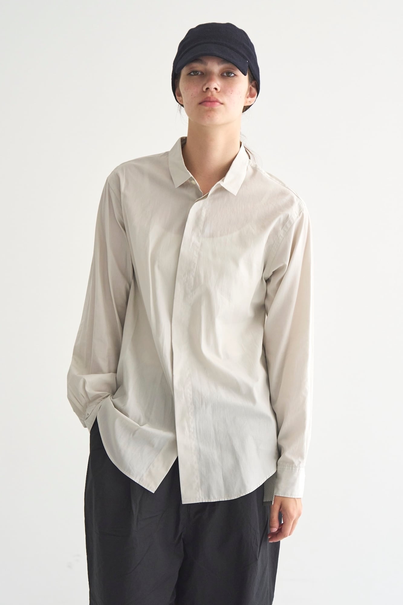 A-33 SHIRTS REGULAR COLLAR A-100 KUROMAME
