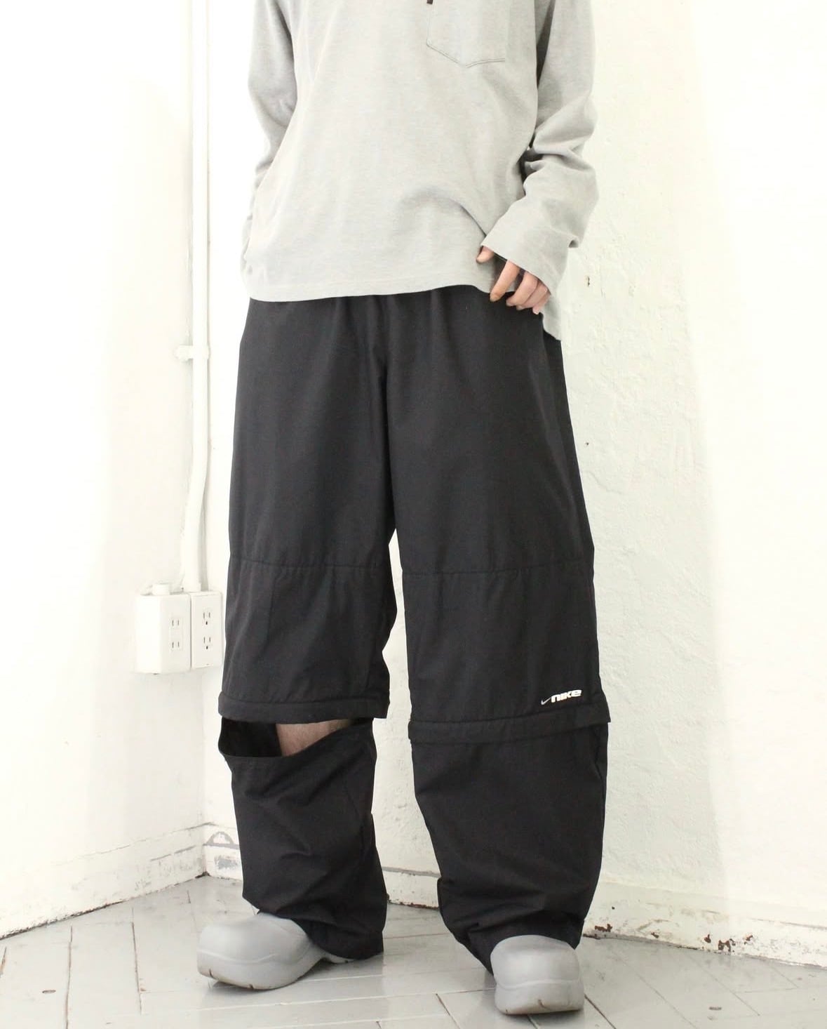 00s NIKE 2way Nylon Wide Pants | VOLAR