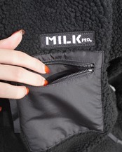 【MILKFED.】BOA ZIP UP HOODED JACKET 【ミルクフェド】