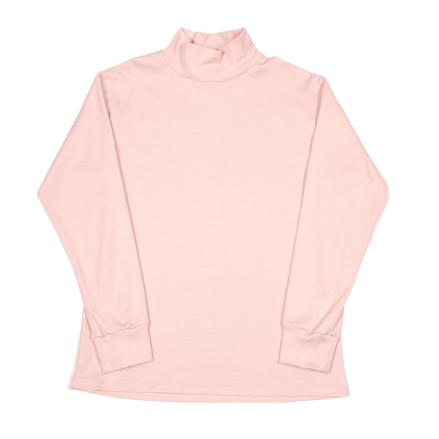 cursive Logo Mock Neck Long Sleeve PINK (TL010-CU)