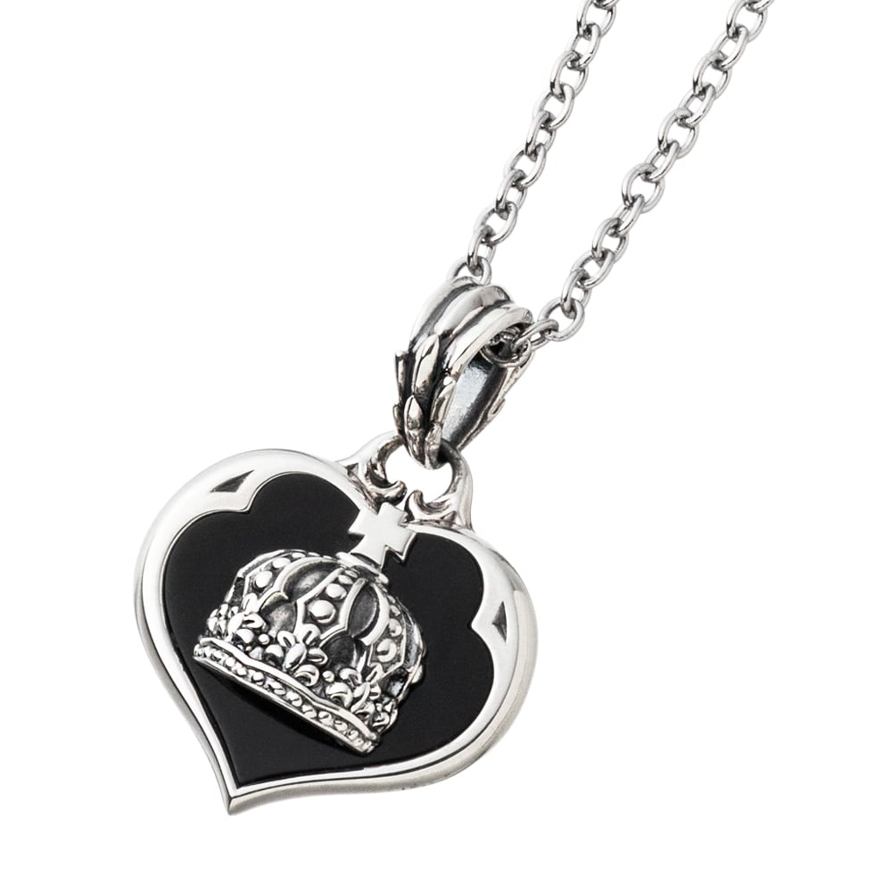 クラウンハートペンダント AKP0126 Crown heart pendant シルバー